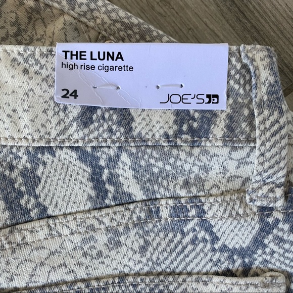 JOE'S The Luna High Rise Cigarette Jean Pristene Snake SZ 24 NWT - Picture 10 of 15